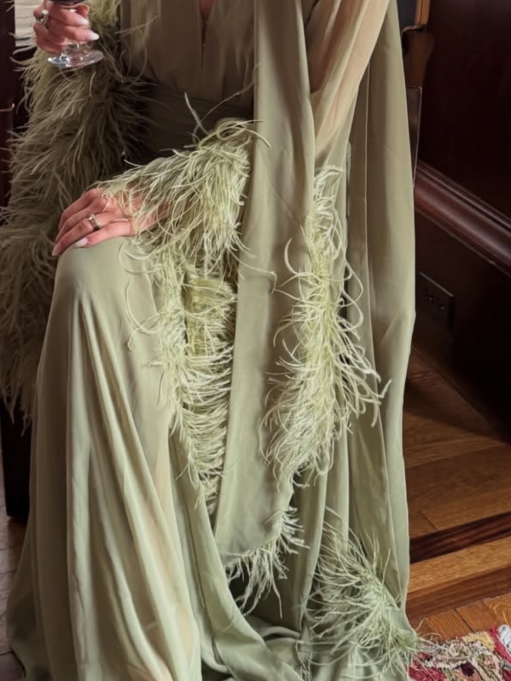 Bronx and Banco Sage Geisha Maxi Dress - Picture 2 of 2